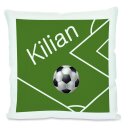 Kissen weiß Fußball