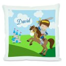 Kissen weiß Ritter