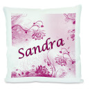 Kissen weiß Blumen brombeere