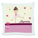 Kissen weiß Balerina Blume