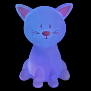 Kinder Nachtlicht Katze mit Name personalisiert