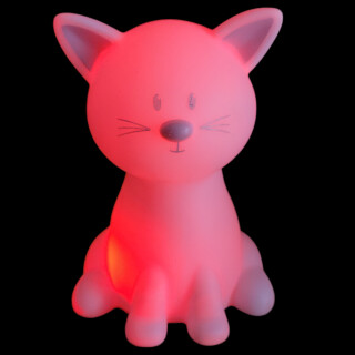 Kinder Nachtlicht Katze mit Name personalisiert