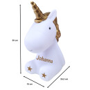 Kinder Nachtlicht Einhorn XL mit Name personalisiert