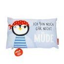 Kinder Kissen Pinguin nicht müde