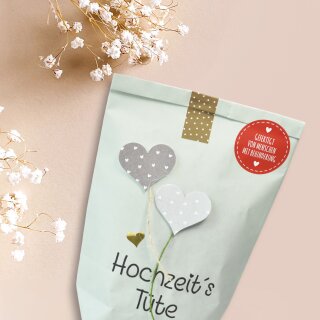 Hochzeitstüte Wundertüte mit ganz viel Herz
