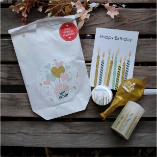 Happy Birthday Wundertüte mit Luftballon