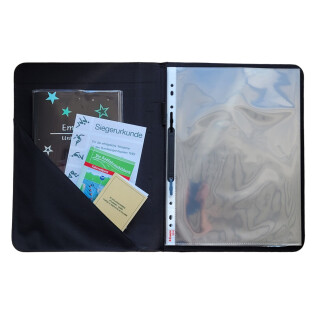 Zeugnismappe / Dokumentemappe Fuballspielerin weiß