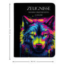 Zeugnismappe / Dokumentemappe Wolf Neon