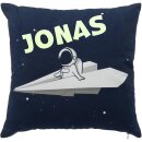 Kissen Astronaut personalisiert mit Leuchtname