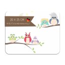 Kinder Frühstücksbrettchen Eule, Kunststoff, 20...