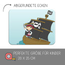 Kinder Frühstücksbrettchen Pirat, Kunststoff,...