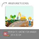 Kinder Frühstücksbrettchen Bagger, Kunststoff,...