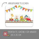 Kinder Frühstücksbrettchen Zug, Kunststoff, 20...