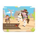 Kinder Fr&uuml;hst&uuml;cksbrettchen Cowgirl, Kunststoff,...