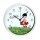 Kinder Wanduhr mit bunten Rahmen Waldfee