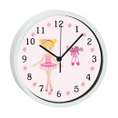 Kinder Wanduhr mit bunten Rahmen Balerina