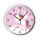 Kinder Wanduhr mit bunten Rahmen Einhorn rosa