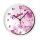 Kinder Wanduhr mit bunten Rahmen Blumen Ranke brombeere