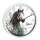 Wanduhr mit bunten Rahmen Pferd Appaloosa