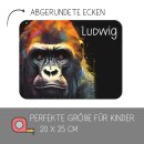 Kinder Frühstücksbrettchen  Affe Gorilla...