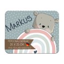 Kinder Frühstücksbrettchen  Bär Regenbogen...