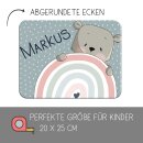 Kinder Frühstücksbrettchen  Bär Regenbogen...