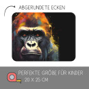 Kinder Frühstücksbrettchen Affe Gorilla,...