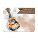 Kinder Frühstücksbrettchen Gitarre, Kunststoff,...