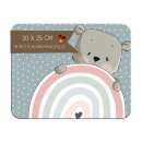 Kinder Frühstücksbrettchen Bär Regenbogen,...