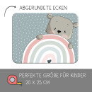 Kinder Frühstücksbrettchen Bär Regenbogen,...