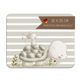 Kinder Frühstücksbrettchen Freunde Schildkröte, Kunststoff, 20 x 25 cm