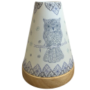 Teelichtleuchter Vintage Style Eule, 14,5 cm