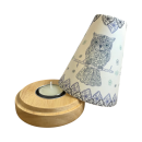Teelichtleuchter Vintage Style Eule, 14,5 cm
